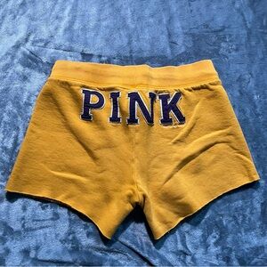 Yellow PINK Logo Shorts